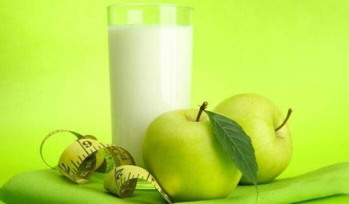 Kefyras ir obuoliai svorio netekimui