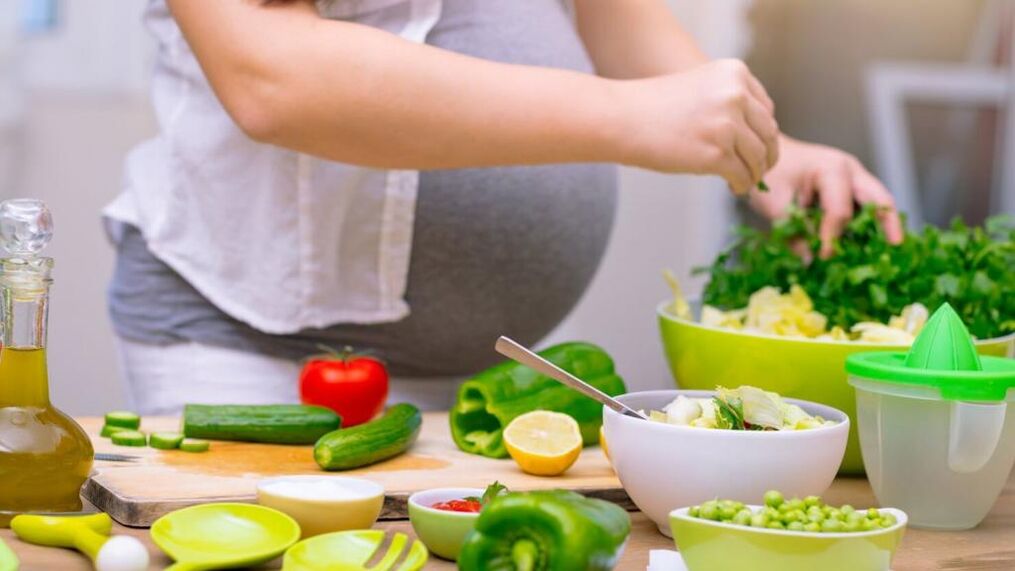 daržovės tingiai dietai nėštumo metu
